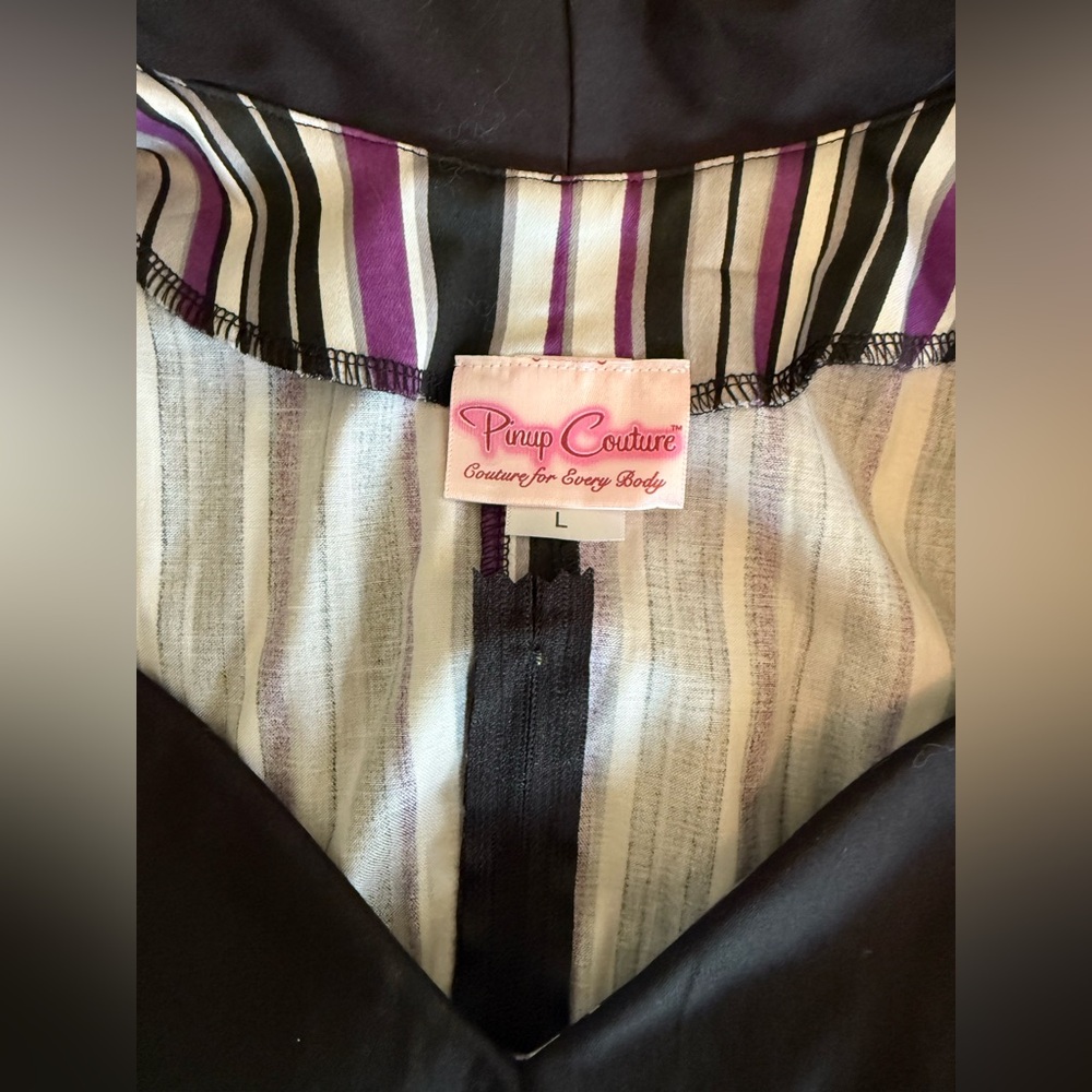 Pinup couture Doris batwing top in solstice stripe large - Picture 9 of 9
